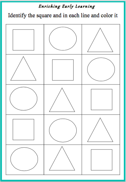 Practice worksheet bundle - square